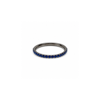 Piercing Articulado Zircônia Azul Escuro cravejada 8mm | Pratinhas