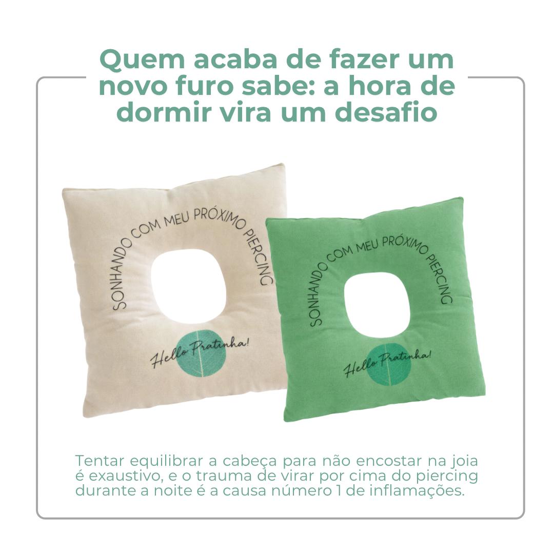 Almofada Para Piercing e Brinco Hello Pratinha
