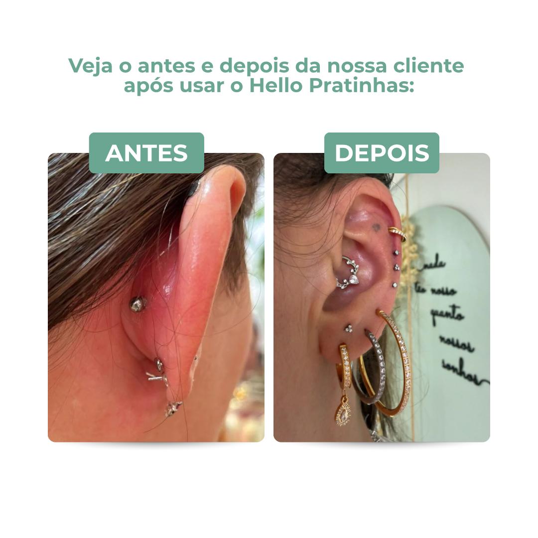 Almofada Para Piercing e Brinco Hello Pratinha