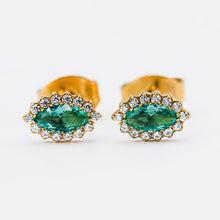 Gold Com zircônia Verde