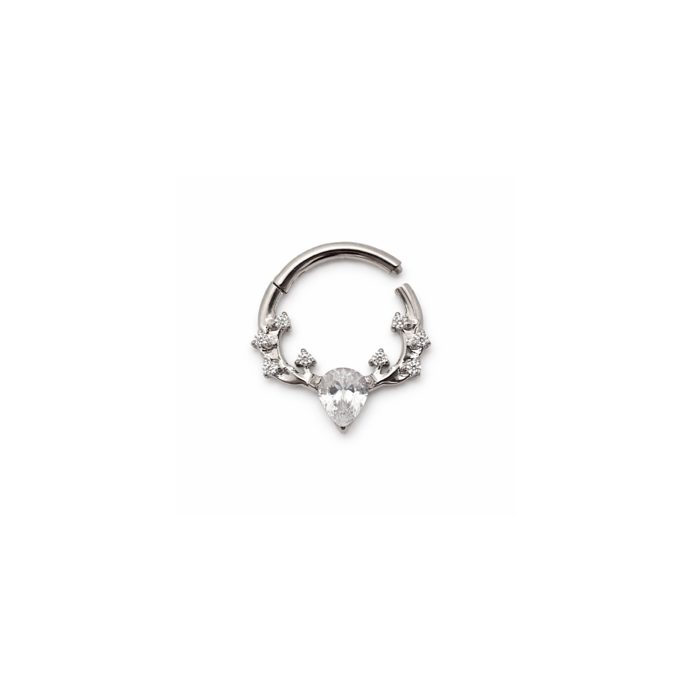 Piercing Argola Daith em Titânio Premium | Pratinhas