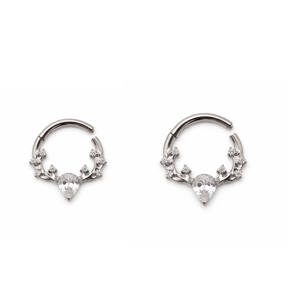 Piercing Argola Daith em Titânio Premium | Pratinhas