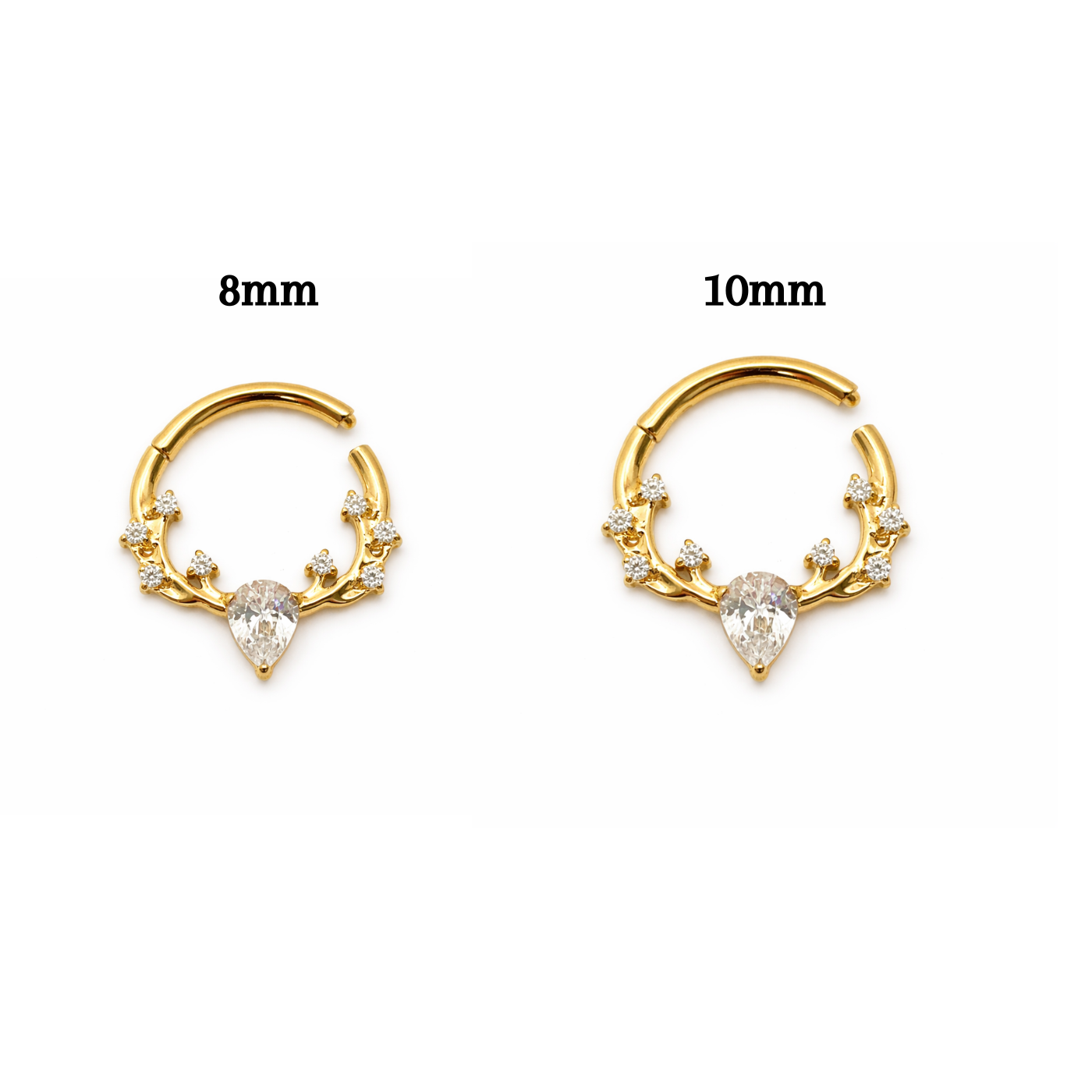 Piercing Argola Daith em Titânio Premium | Pratinhas