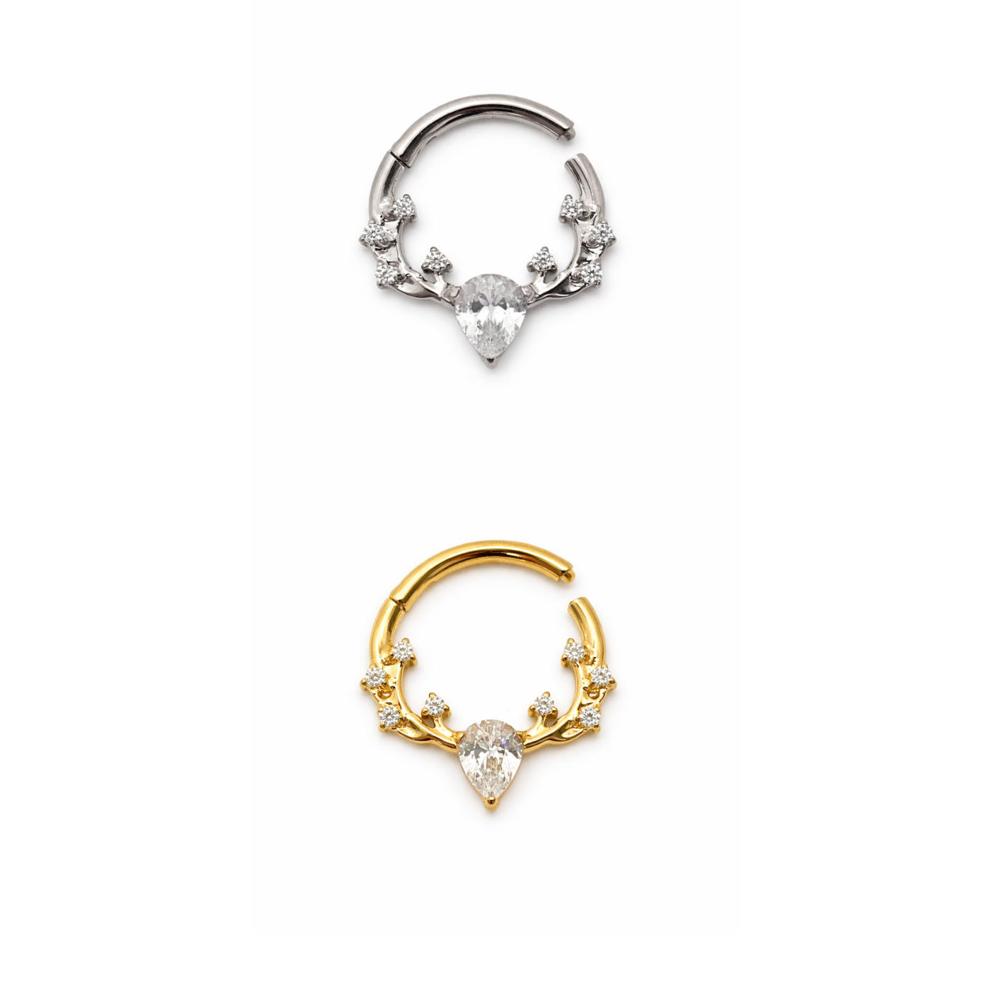 Piercing Argola Daith em Titânio Premium | Pratinhas