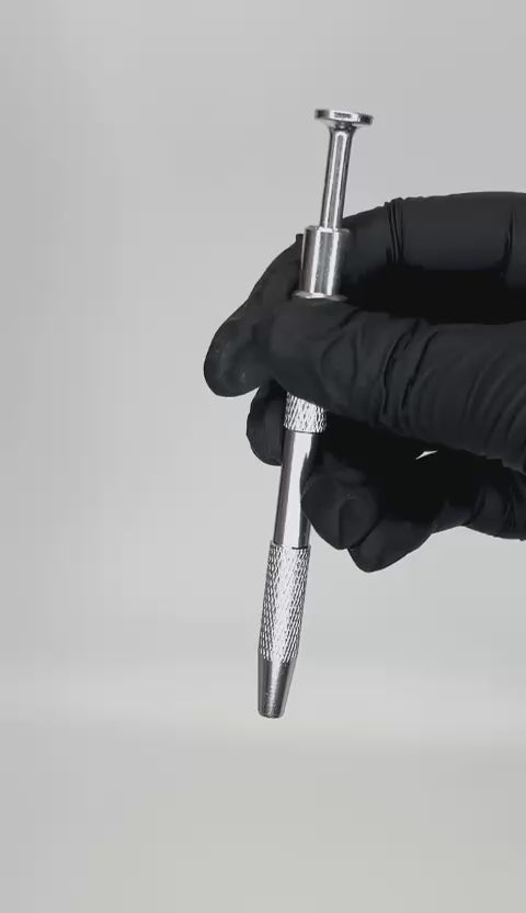Caneta Aplicadora de Piercing em Aço Inoxidável Profissional | Pratinhas