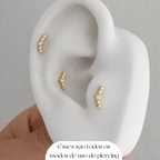 Piercing Virginia em Titânio Antialérgico | Pratinhas